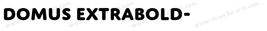Domus Extrabold字体转换